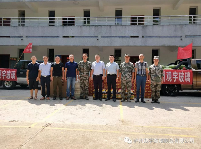米兰（中国）玻璃看望慰问嘉明部队 共叙军民鱼水情
